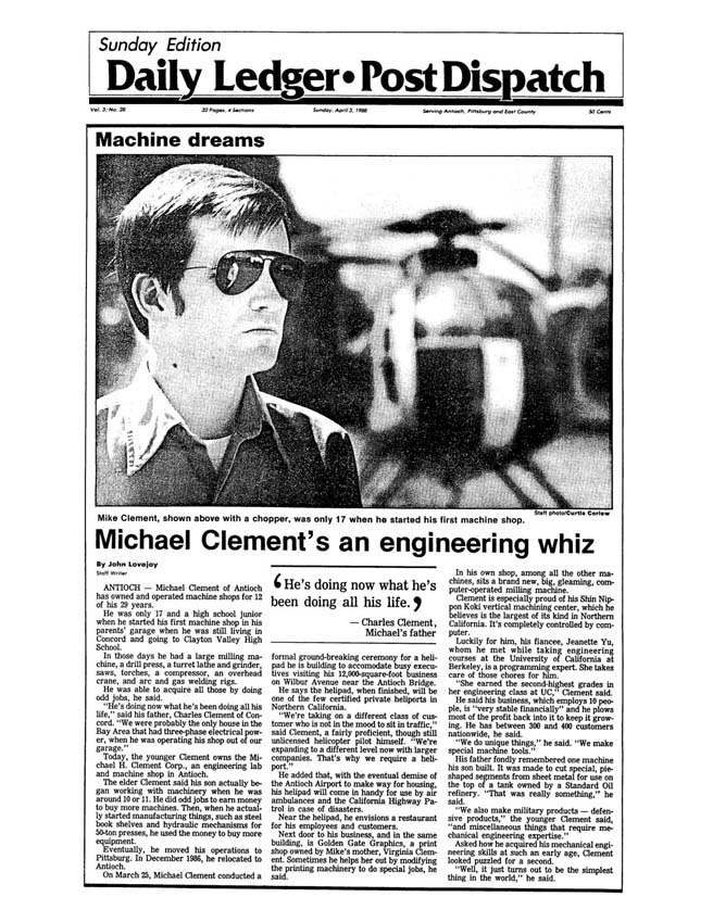 Antioch Daily Ledger: Michael Clement's an engineering wiz