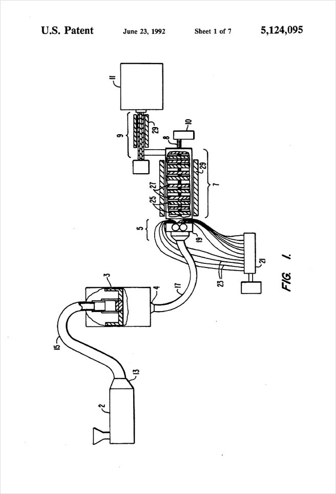 United States Patent 5,124,095 - Process of injection molding thermoplastic foams - Figure 1 by Michael H. Clement