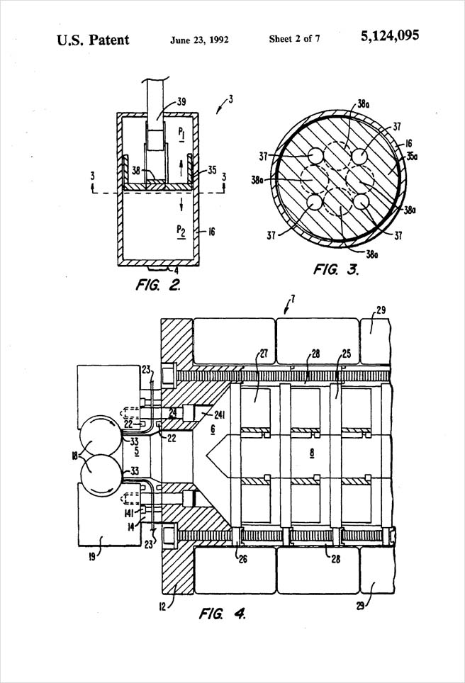 United States Patent 5,124,095 - Process of injection molding thermoplastic foams - Figures 2 through 4 by Michael H. Clement
