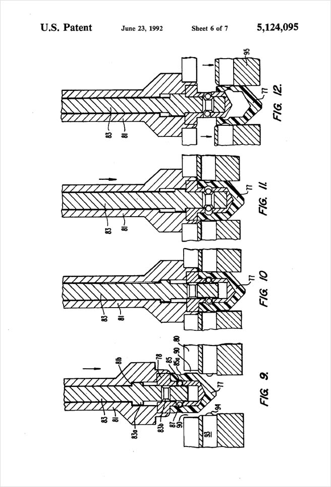 United States Patent 5,124,095 - Process of injection molding thermoplastic foams - Figures 9 through 12 by Michael H. Clement
