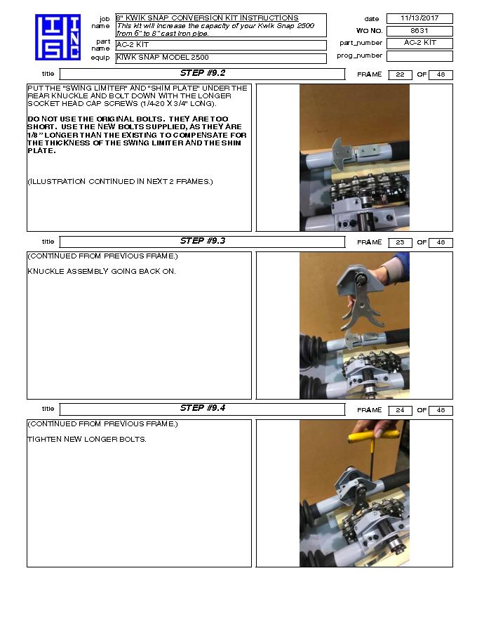 Harrison Industrial Services Inc. AC-2 Installation Instructions Page 8