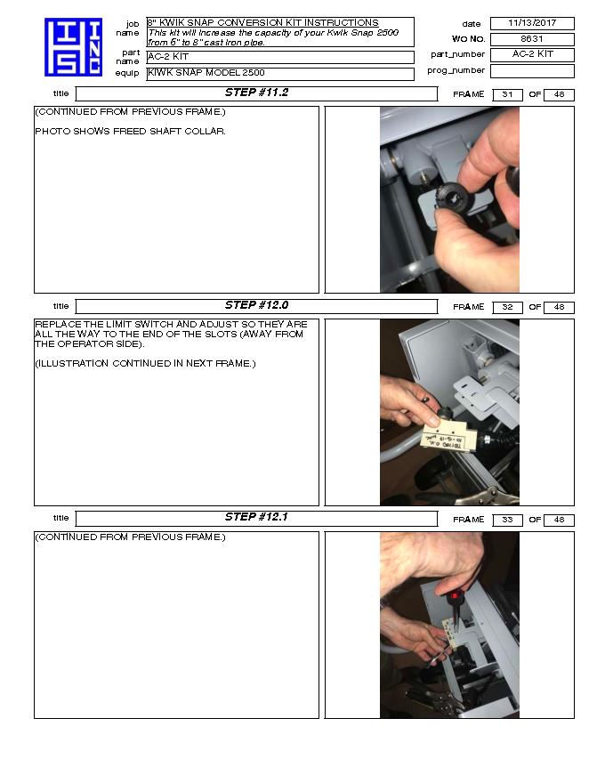 Harrison Industrial Services Inc. AC-2 Installation Instructions Page 11