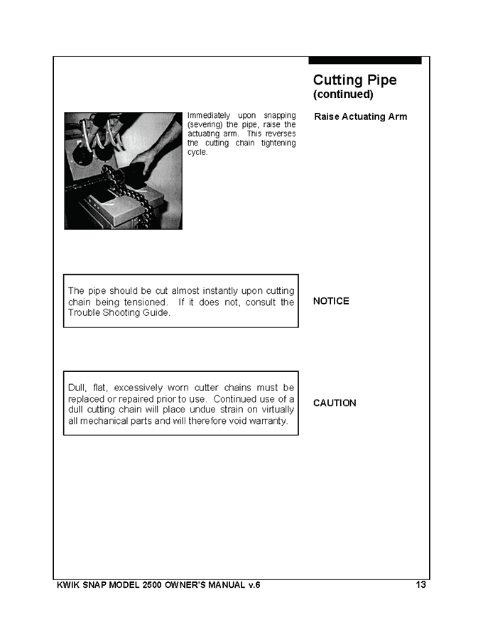 Harrison Industrial Services Inc. Kwik Snap Manual Page 13