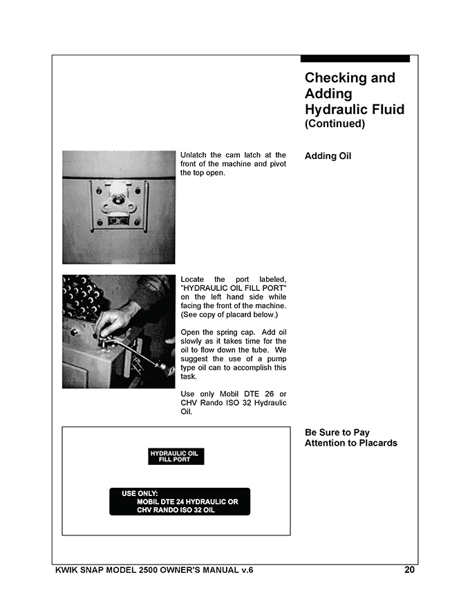 Harrison Industrial Services Inc. Kwik Snap Manual Page 20