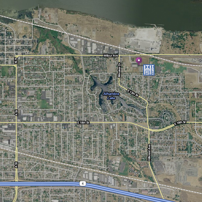 Aerial Map to Harrison Industrial Services Inc.