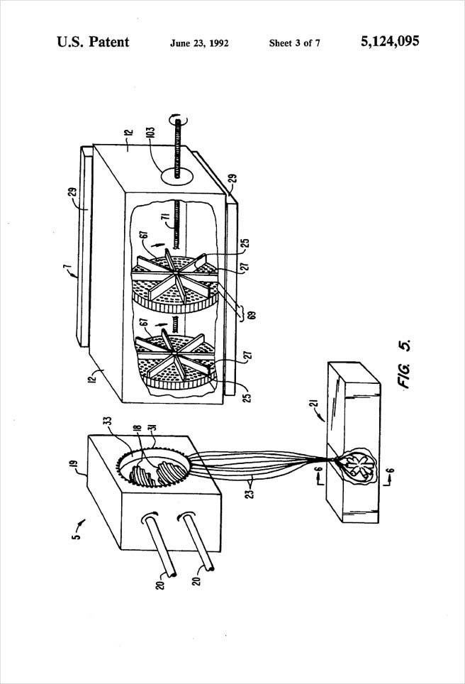 United States Patent 5,124,095 - Process of injection molding thermoplastic foams - Figure 5 by Michael H. Clement