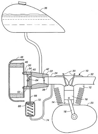 United States Patent 5,740,779 - Apparatus for reducing evaporative hydrocarbon fuel emissions from an internal combustion engine and for improving the performance thereof by Michael H. Clement